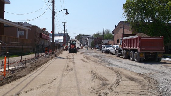 Main Street reconstruction progress